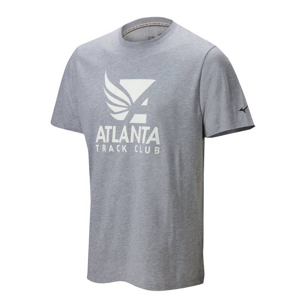 Mizuno Men's Atlanta Track Club Sport T-Shirts Grey (450023-XPB)